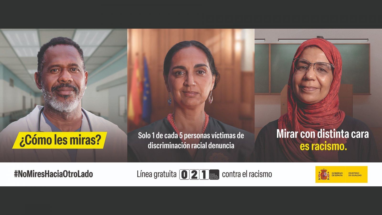 Mirar con distinta cara es racismo