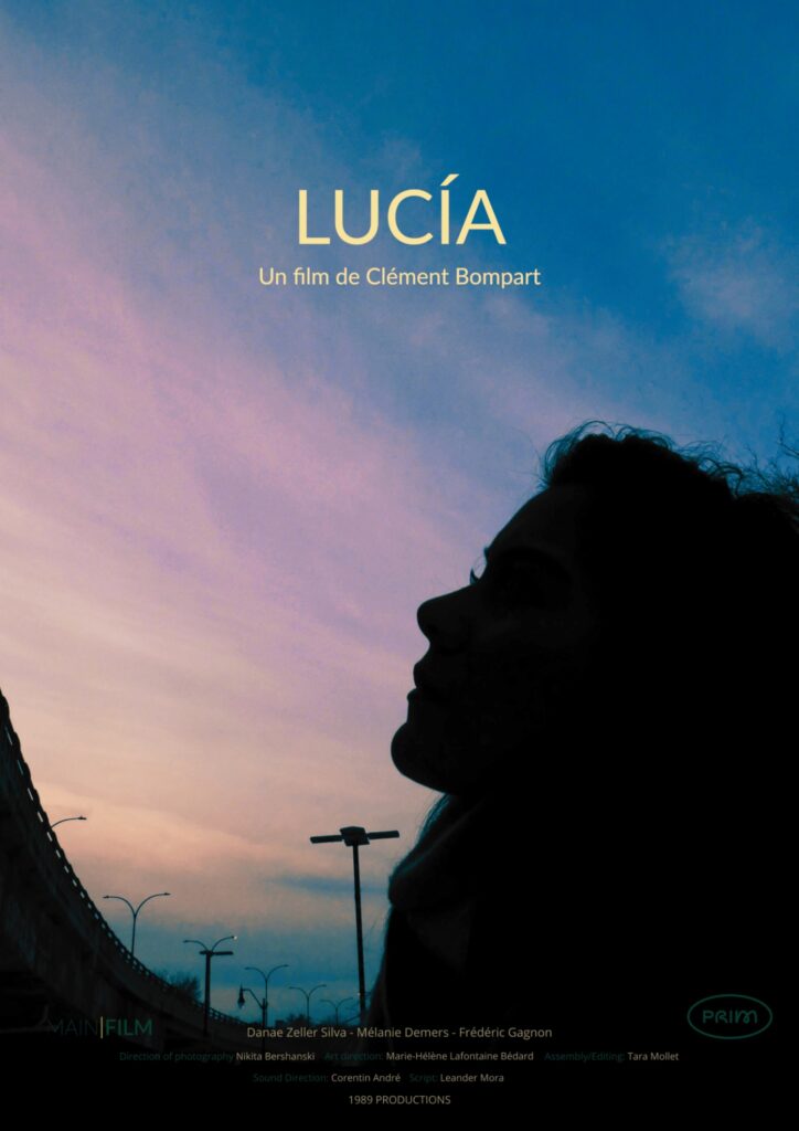 Cartel del cortometraje Lucía, del director Clément Bompart