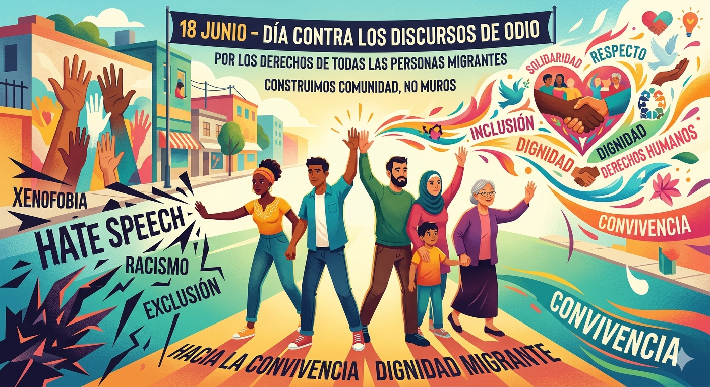 Ilustración por el Día contra los discursos de odio