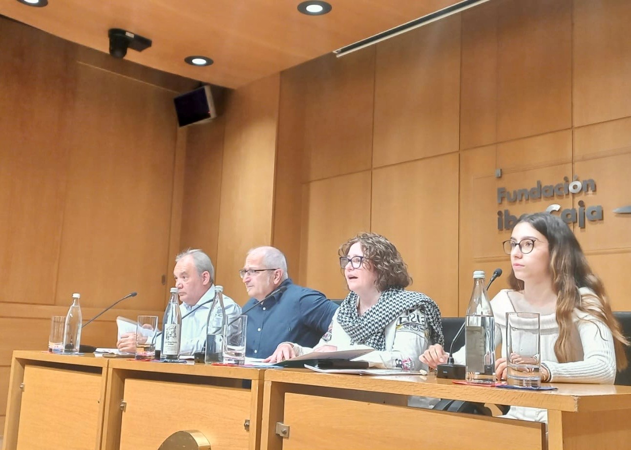 Representantes de EAPN La Rioja durante la rueda de prensa el 16 de octubre de 2016