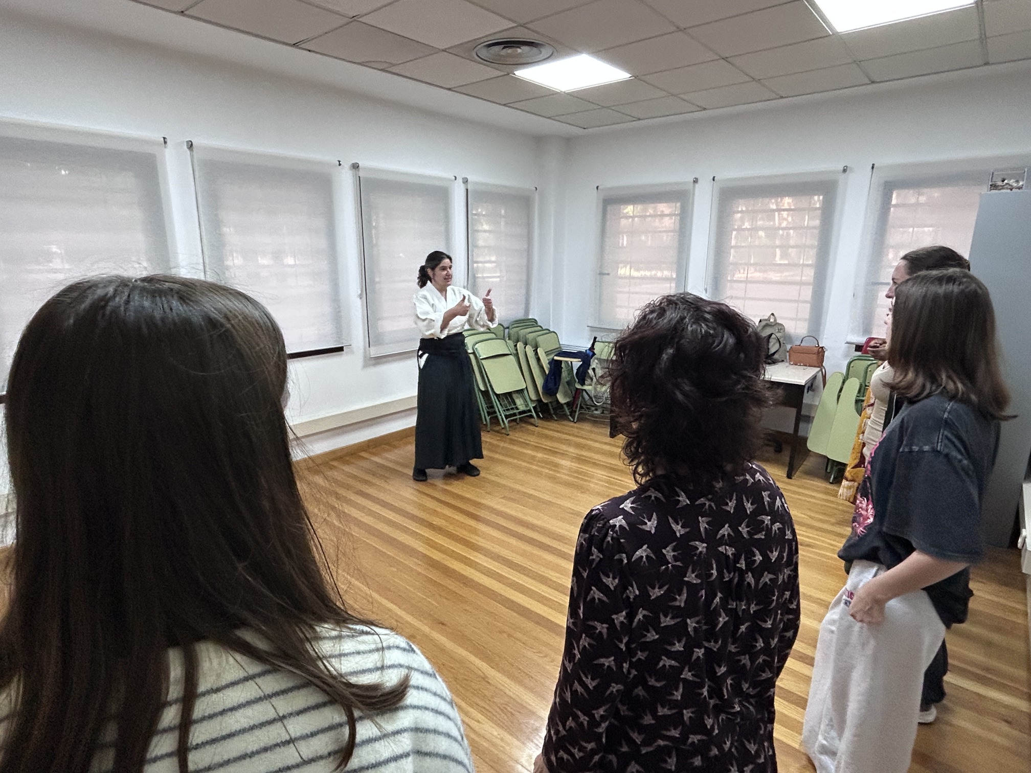Taller de aikido, defensa personal para mujeres en Rioja Acoge