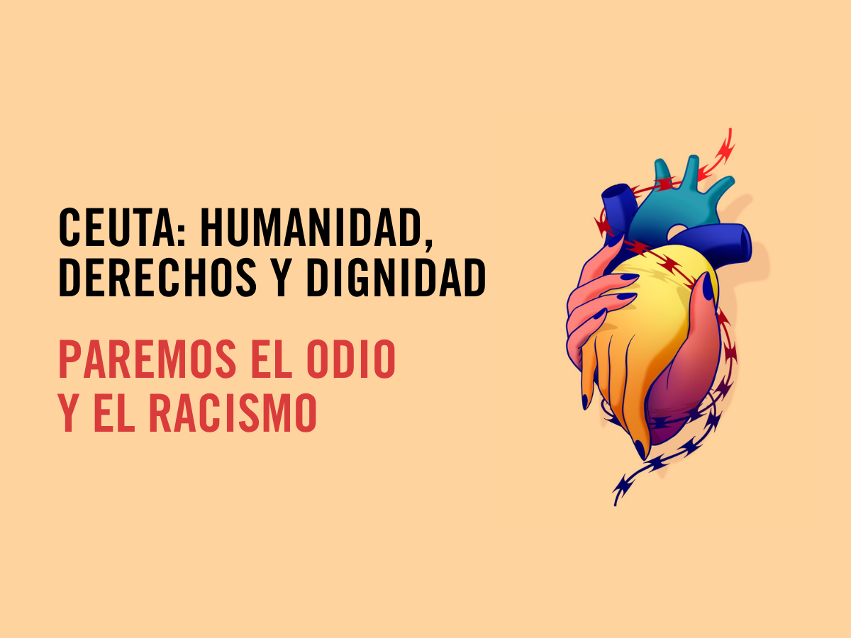 Cartel manifiesto y movilización por los derechos humanos en Ceuta